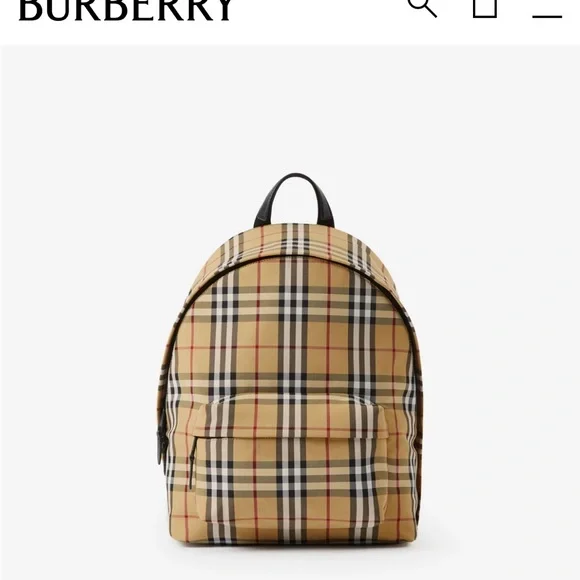 Burberry | Bags | Burberry Tan And Black Backpack With  display picture 3